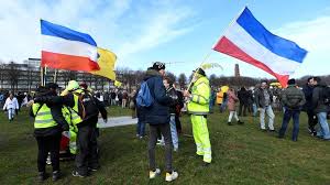 Being locked up is making it worse. Covid 19 Dutch Police Break Up Anti Lockdown Protest Bbc News