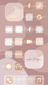 Boho Tan Pink Iphone App Icons Widgets Aesthetic App Etsy Pink Iphone Iphone Apps Free Iphone Wallpaper