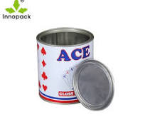450ml Customized Small Round Tin Can Paint Can with Pry-off ...