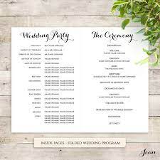 Mr And Mrs Wedding Program Mr And Mr Wedding Program Mrs And Etsy Wedding Order Of Service Wedding Reception Program Ceremony Program Template