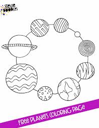 Find high quality planet coloring page, all coloring page images can be downloaded for free for personal use only. Ring Of Planets Free Printable Coloring Page Stevie Doodles