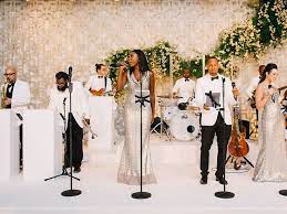 Band Backdrop Inspo Live Band Wedding Wedding Music Band Wedding Music