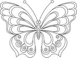 Bordado Paginas Para Colorear Mariposas De Colores