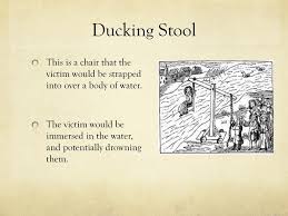 In place by the 13th century, it would be loaded with a woman, swivelled over the water, then dunked in the water. Torture Techniques Of The Middle Ages Ppt Download