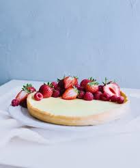 Zingy Lemon Curd Tart With Chia Seed Base Iqs Recipes Quit Sugar Recipes Lemon Curd Tart No Sugar Foods