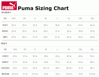 puma shoe size chart in cm india