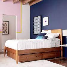 But you don't have to sacrifice aesthetics for function (or vice versa). Mid Century Storage Bed Queen Pack Wood Acron Mid Century Bedroom Furniture Mid Century Modern Bed Modern Bedroom Furniture