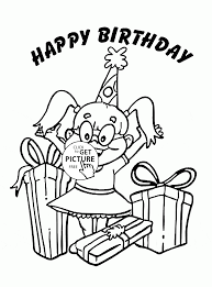 Happy Birthday Girl Coloring Page For Kids Holiday Coloring Pages Printables Free Birthday Coloring Pages Happy Birthday Coloring Pages Happy Birthday Girls