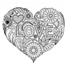 Love is in the air. Valentine S Day Coloring Pages For Adults