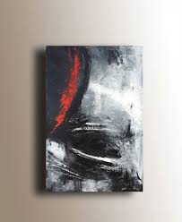 Acrylic Black White And Red Paintings Textured Painting Abstract Painting Black White Red Painting Large Original Painting On Canvas P Abstract Art Painting Abstract Painting Texture Painting