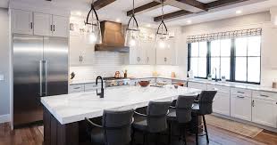 Aug 02, 2018 · eider white on kitchen cabinets by epic development i love a white exterior and the crisp black and white exterior is still my current fav. White Kitchen Cabinets With Gray Stained Island Showplace Cabinetry