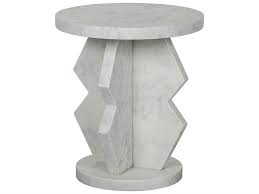 Black And White Marble End Table Noir Furniture Belasco White Marble 20 Round Side Table Marble Accent Table Marble Side Tables Circle Table