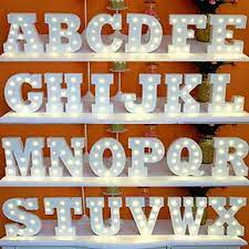 Maybe you would like to learn more about one of these? Led Letter Lights Sign 26 Letters Alphabet Light Up Letters Sign For Night Light Wedding Birthday Party Battery Powered Christmas Dorm Lamp Home Bar Decoration 6184711 2021 9 44