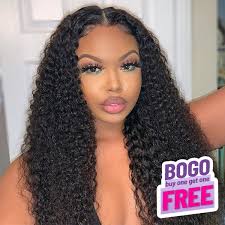Buy One Get One Free Kinky Curly Wear Go Glueless Wig