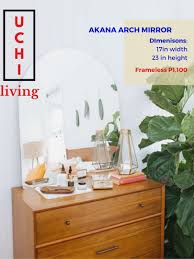 The mirror can stand on is his self or leaning backwards when the support is fold out. Table Arch Mirror Home Furniture Furniture Fixtures Others On Carousell