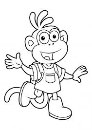 Dora with pumpkins on halloween. Slipper With A Backpack Coloring Pages Dora The Explorer Coloring Pages Colorings Cc