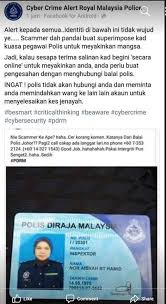 Macam mana warga asing boleh dapat ic? Penipuan Scammer Peringatan Bersama Alert Kepada Semua Identiti Di Bawah Ini Tidak Wujud Ye Scammer Dah Pandai Buat Superimpose Kad Kuasa Pegawai Polis Untuk Meyakinkan Mangsa Jadi Kalau Sesapa Terima Salinan Kad Begini
