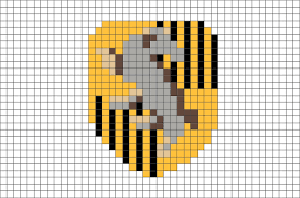 Hufflepuff Crest Pixel Art In 2020 Pixel Art Pixel Art Grid Pixel Art Templates