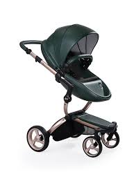 Mima Xari British Green Seat Black Starter Pack The Only Stroller Made With Leatherette Fabric The Mima Xari Is Mor Mima Xari Stroller Stroller Mima Xari