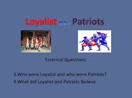 Loyalist Vs Patriots 4th Grade Social Studies 5th Grade Social Studies Social Studies Activities