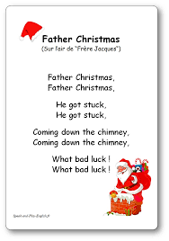 Christmas, chanson de noel & noel. Father Christmas Une Comptine En Anglais Pour Feter Noel Avec Traduction En Francais