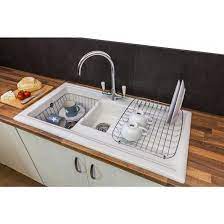 Target/kitchen & dining/kitchen sink drainer (105)‎. Wire Basket Plate Drainer For 1 5 Bowl Sinks Tap Warehouse