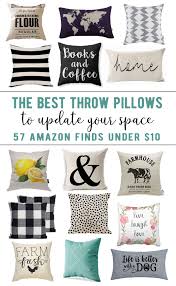 57 Amazing Throw Pillow Covers Under 10 Easily Update Your Space With Budget Friendly Amazon Finds Little Blonde Throw Pillows Pillows Throw Pillow Covers