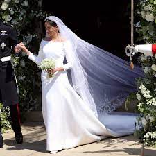 It's been three years since meghan and harry tied the knot at st george's chapel on may 19, 2018. Meghan Markle Stuns In Sleek Givenchy Dress For Royal Wedding Vanity Fair