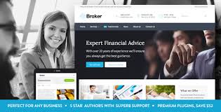Cool Broker Business And Finance Wordpress Theme Themes Templates Wordpress Theme Finance Blogger Templates