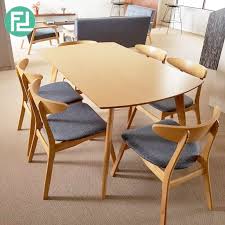 Each chair features padded microfiber seats and solid wood back with matching fabric padded insert to this set includes one dining table with dimension of 60x36x30h and 6 chairs with dimension of 18wx22dx38h. Modesto 6 Seater Solid Wood Dining Set Natural Grey Seat Furnituredirect Com My