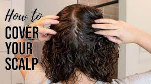 How To Cover Your Scalp Thin Curly Hair Styling Techniques Youtube