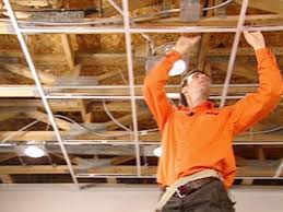 Suspended ceiling fluorescent lights are not for everyone to handle nor does it suits every place, it is primarily for basements or first floor rooms that have bathrooms over hard. How To Install An Acoustic Drop Ceiling How Tos Diy