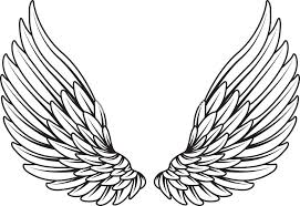 Black And White Angel Wings Clip Art Wings Vector Element Royalty Free Stock Image Storyblocks In 2020 Angel Wings Drawing Wings Tattoo Wings Drawing