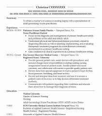 Student Nurse Practitioner Resume Example Synergy Immediate Care Washington District Of Columbia