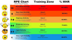 Rate Of Perceived Exertion Chart Google Search Training