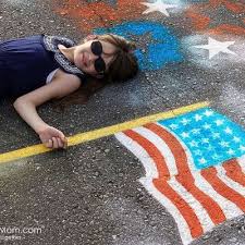 How To Spray Chalk An American Flag Spray Chalk American Flag Chalk