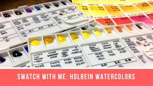 swatch with me holbein watercolor 67 colors