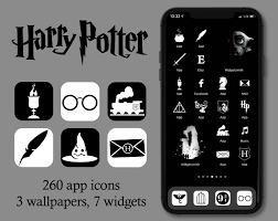 Black & white aesthetic app icons don't underestimate the power of simple, subtle, & minimalistic line drawings. Harry Potter Wallpaper Iphone Ios 14