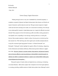 Please understand that our phone lines must be clear for urgent medical care needs. Doc Essay On Technology Matthew Richards Academia Edu