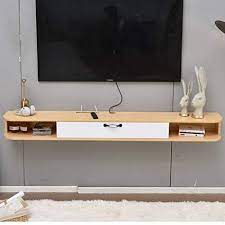 floating shelves wall mounted tv cabinet simple modern hanging set top box narrow apartment apar navy living rooms walls space saving wardrobe ideas