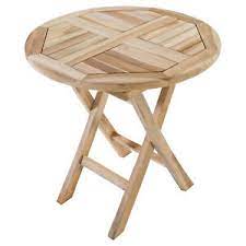 Beistelltisch tisch 50x50x50 aus bio wildeiche eur 21 50 picclick de : Beistelltisch Gartentisch Teak Holz 50 X 50 Cm Rund Holztisch Massiv Ebay