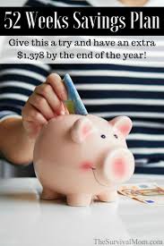 52 Weeks Savings Plan Give This A Try And Have An Extra