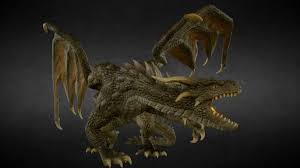 Mountain Dragon Work In Progress By Protofactor Inc 3d Model Dragon 3d Model Animation