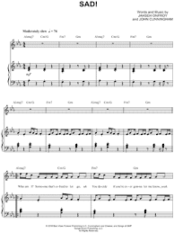 Xxxtentacion Sad Sheet Music In Eb Major Transposable Download Print Sku Mn0182870