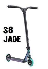 Check out the images and specs for the new s8 completes. Envy Prodigy Pro Scooters S8 Jade Complete Pro Scooter Pro Scooter Shop