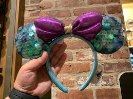 Photos New Cornflower Blue And The Little Mermaid Minnie Ears Arrive At Disney Parks Wdw News To Little Mermaid Minnie Ears Minnie Ears The Little Mermaid