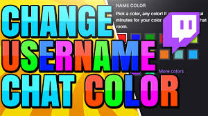 May 05, 2021 · it even allows you to select your name color and this article will show you how to do that. How To Change Twitch Username Color In Chat Youtube