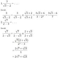 Check spelling or type a new query. Merasionalkan Penyebut Pecahan Bentuk Akar Beserta Contoh Materi Untuk Belajar