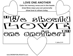 Love One Another Sunday School Lesson 1 John 3 11 24 April 12 2015 Sunday School Lessons Kids Bible Study Lessons Sunday School Coloring Pages