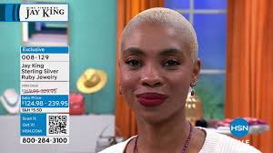 Jay King Gallery Collection 3Stone Ruby Pendant with Bea...